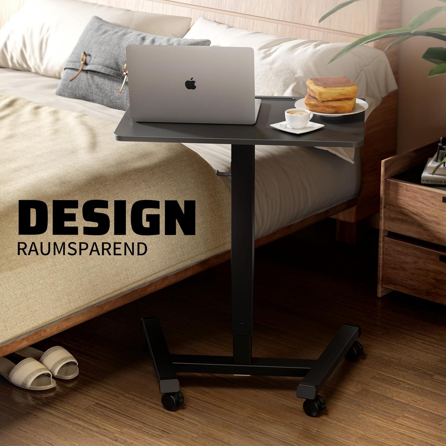 Höhenverstellbarer Stehpult Schreibtisch 65x45cm Laptoptisch Schwarz