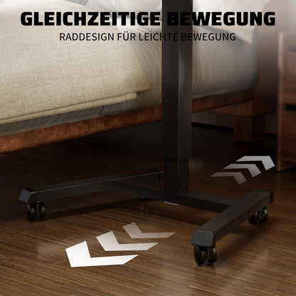 ERGOMAKER Steh-Schreibtisch Höhenverstellbarer Laptoptisch 65x45cm Schwarzes