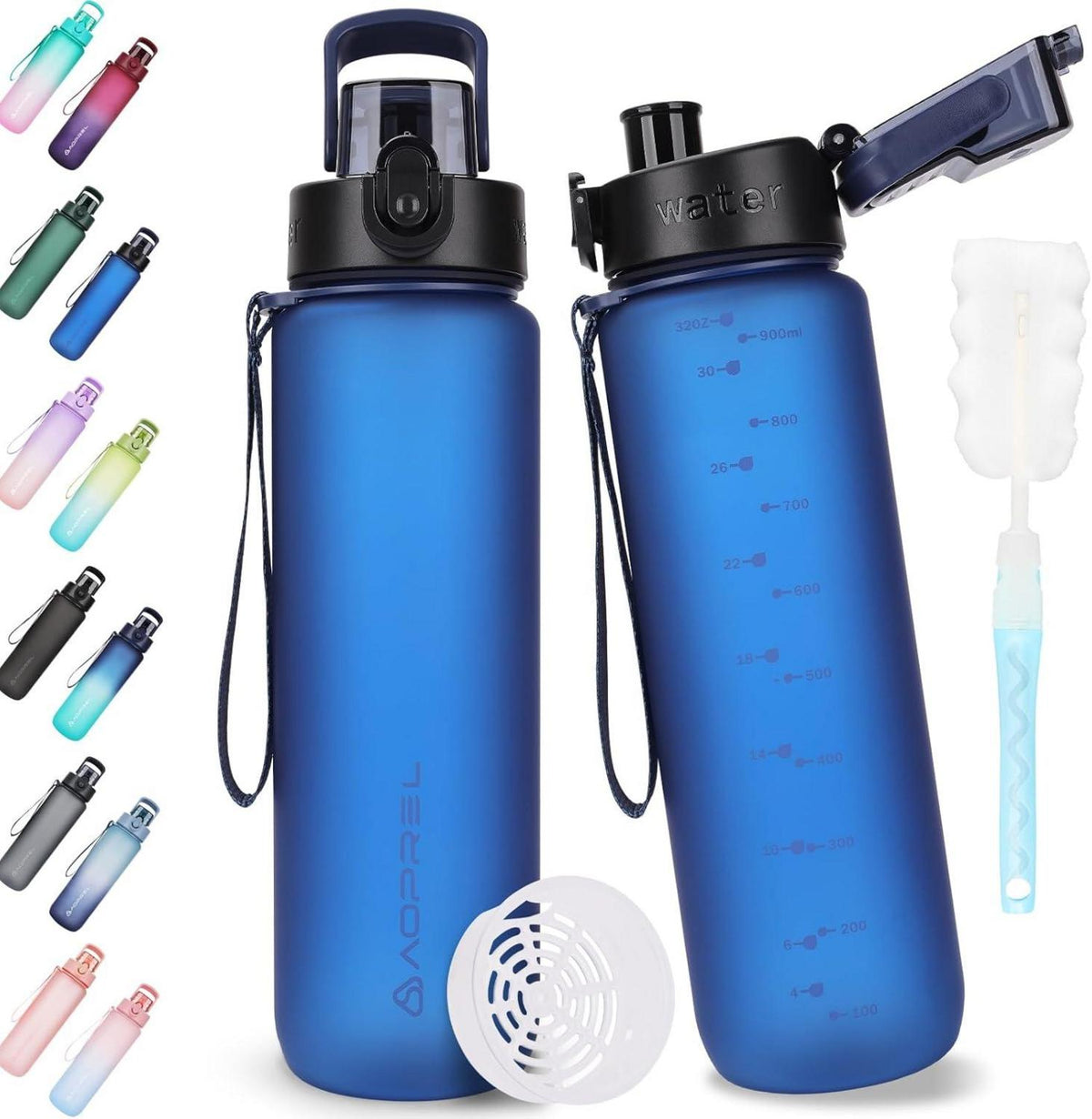 Trinkflasche 1l BPA-frei Tritan Sport Kohlensäure Fitness