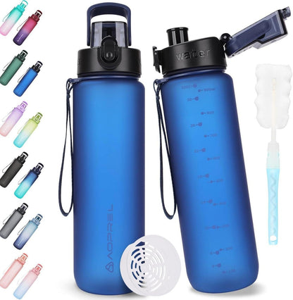 Trinkflasche 1l BPA-frei Tritan Sport Kohlensäure Fitness