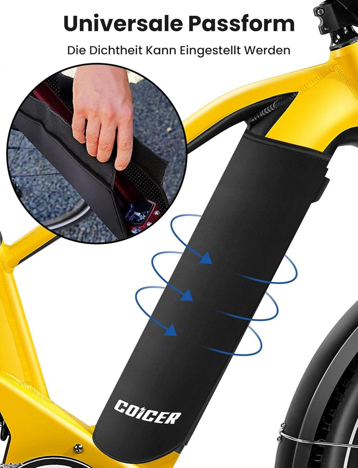 Coicer E Bike Akku Schutzhülle 28-45cm Bosch E-Bike Zubehör