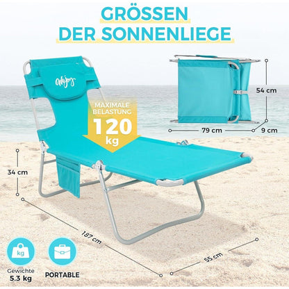 Klappbare Sonnenliege mit