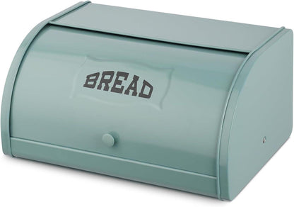 Brotkasten Metall Rolldeckel Aufbewahrungsbehälter Küche Grün