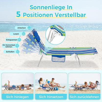 Faltbare Sonnenliege mit