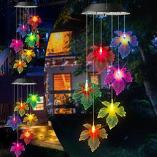 4 LED Solar Windspiel Aluminium Garten Bunt Wasserdicht