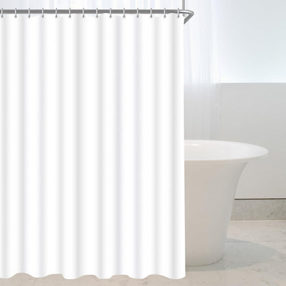 Duschvorhang 120x200cm Reinweiß Antischimmel Wasserabweisend Polyester Badevorhang