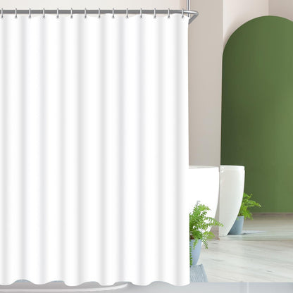 Duschvorhang 260x200cm Reinweiß, Antischimmel, Wasserabweisend