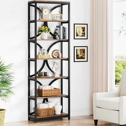 6-Ebenen Bücherregal Industrie Design 200cm