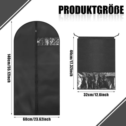 2er Set Kleidersäcke 140x60cm mit Schuhbeutel - Wasser