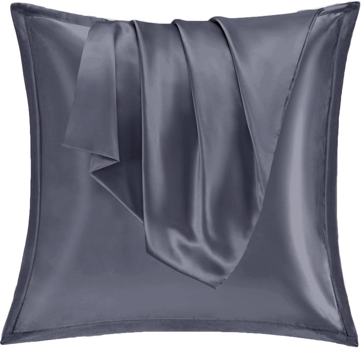 Satin Kissenbezüge 80x80 2er Set Weich Silk Pillowcase Curly Haar