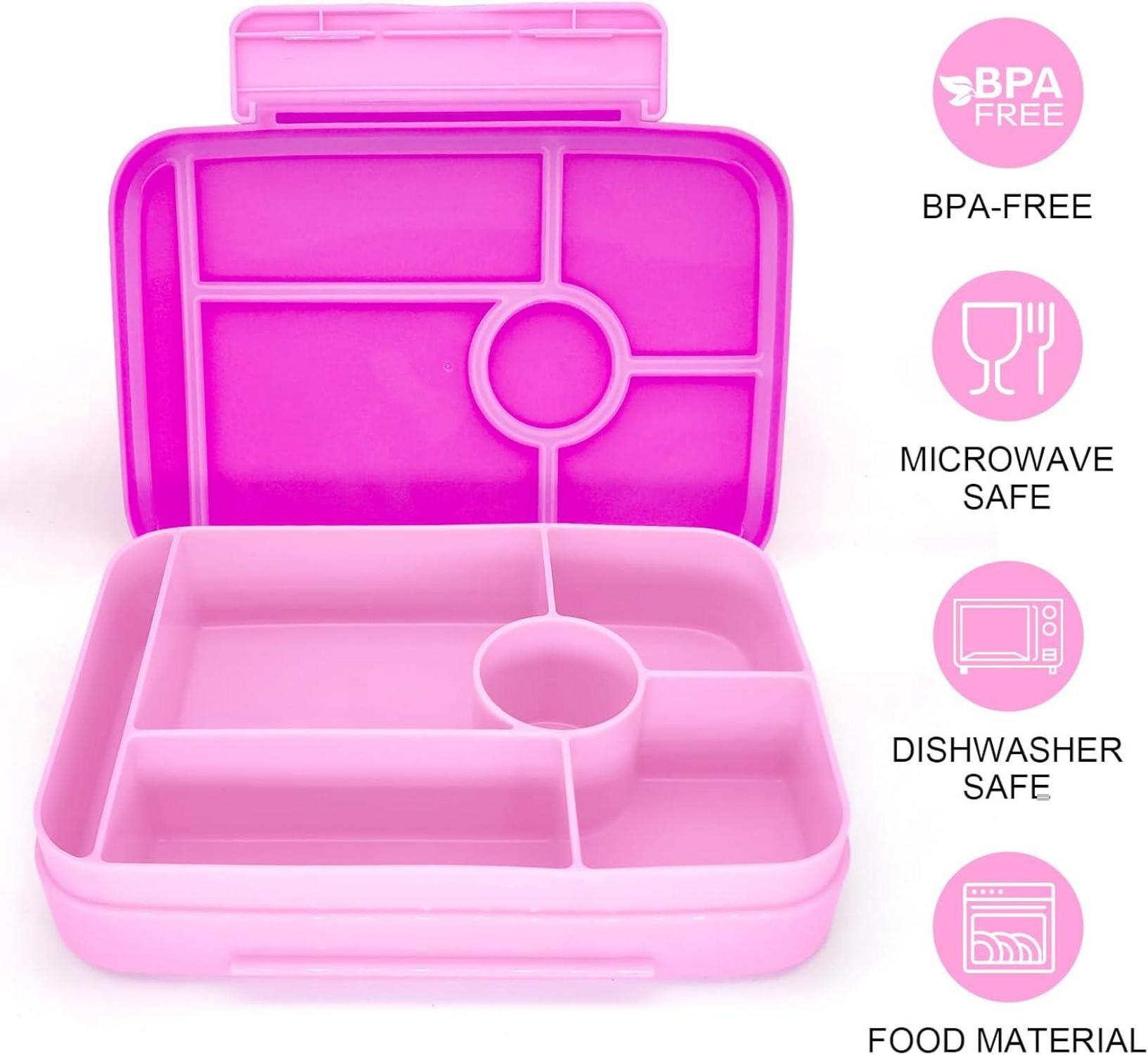 Brotdose Kinder mit Fächern Auslaufsicher Bento-Box 1050ml