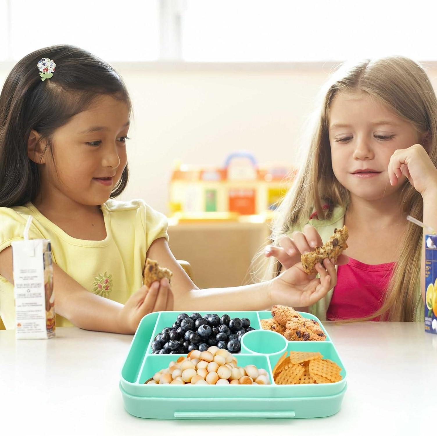 Brotdose Kinder mit Fächern 1050ml Auslaufsicher Bento-Box