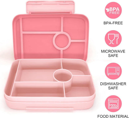 Bento Box Kinder Lunchbox Auslaufsicher mit Fächern Snackbox