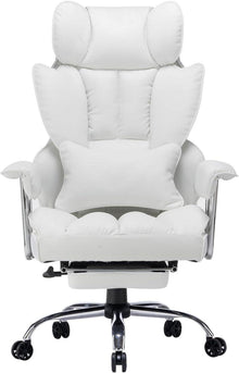 Efomao Ergonomischer Chefsessel mit Fußstütze und Lendenwirbelstütze