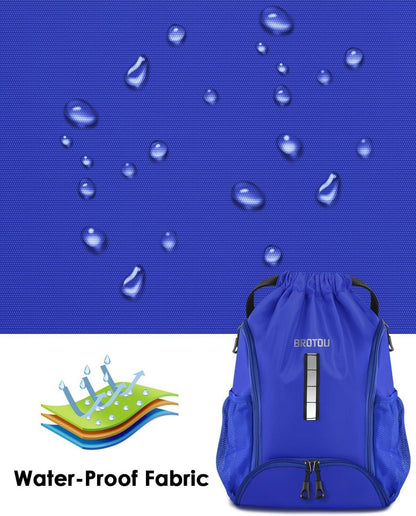 Sportbeutel Fußballtasche Rucksack Kordelzug Wasserfest Herren Damen Kinder