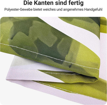 Duschvorhang Blätter Linie 120x200cm wasserabweisend Textil Ösen Badezimmer