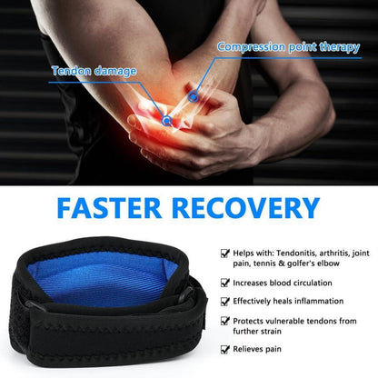 Ellenbogenbandage für Tennisarm Sport Fitness 2 Stück - Blau