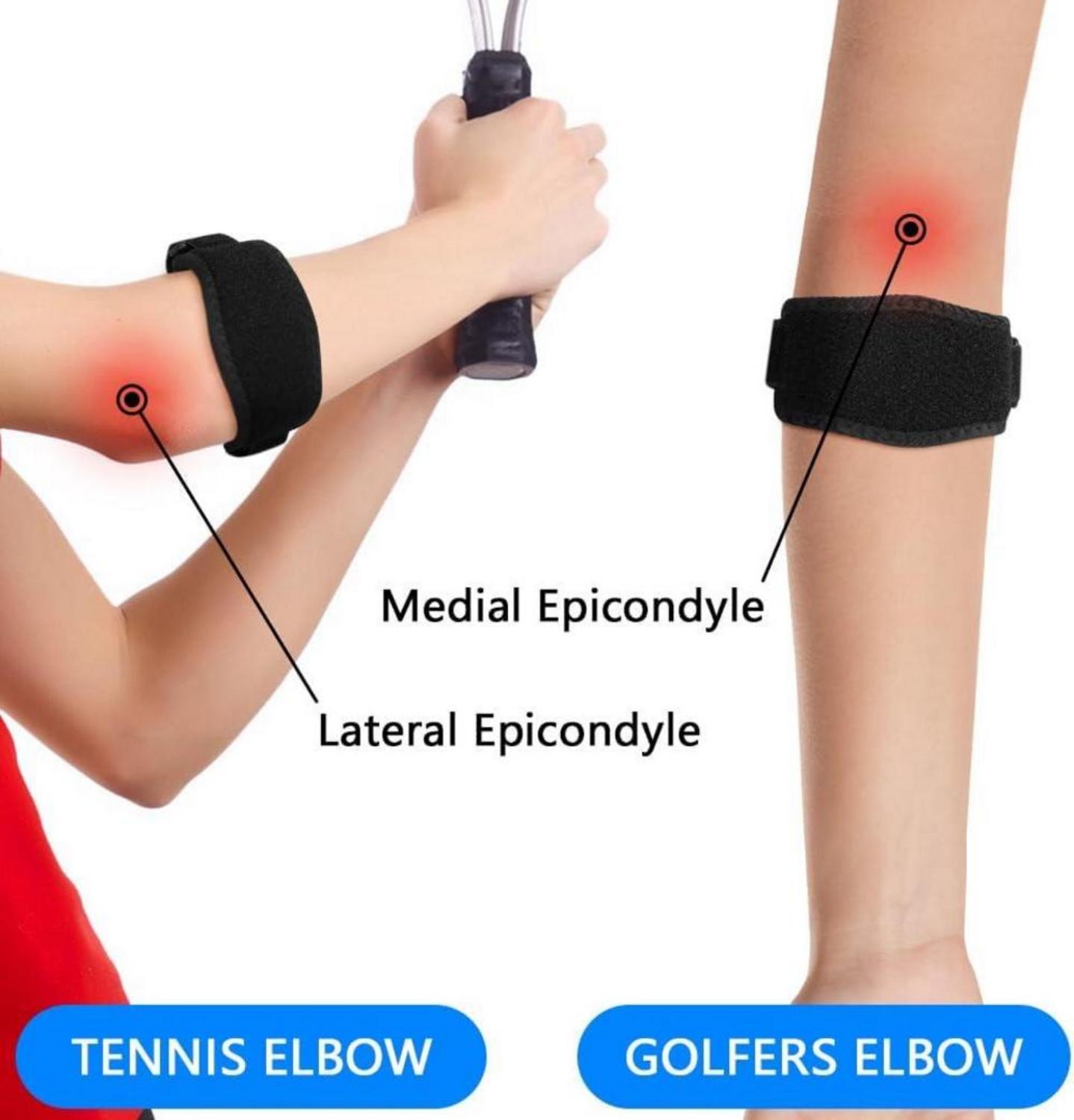 Ellenbogenbandage Tennisarm Golferellenbogen Blau 2 Stück