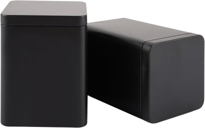 10er Set klassische Teedosen für losen Tee, aromadicht, Metall, 90g