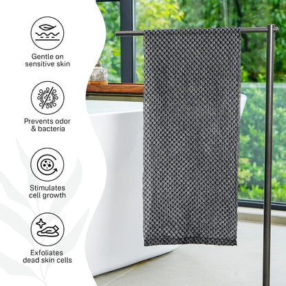 2er Pack Rücken Peeling Schwamm Luffa Duschschwamm Scrubber