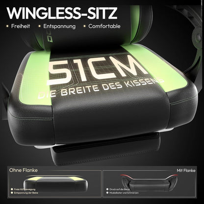 Dowinx Gaming Stuhl Racing Gamer Stuhl mit Massage