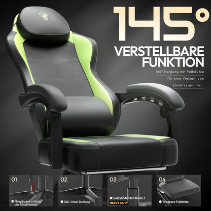 Dowinx Gaming Stuhl Racing Gamer Stuhl mit Massage