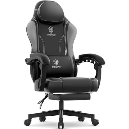 Dowinx Gaming Stuhl mit Massage Lendenwirbelstütze und