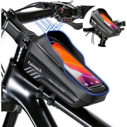 Fahrrad Rahmentasche mit 3D Sonnenblende und Touchscreen für