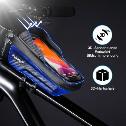Fahrrad Rahmentasche mit 3D Sonnenblende und Touchscreen für