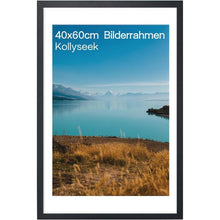Bilderrahmen 40x60 Schwarz MDF Acrylglas Aufhängen