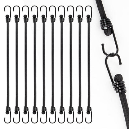 Spanngummis mit Haken – 10er Set, 45 cm, Robust & Vielseitig