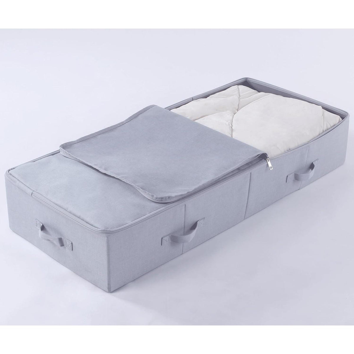 2er-Pack Unterbett-Aufbewahrungsboxen, Dunkelgrau