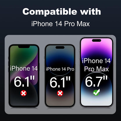 Tentoki Sichtschutz Panzerglas iPhone 14 Pro Max 6,7 Zoll