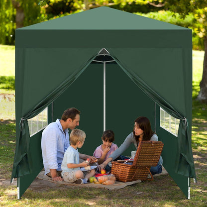2x2m Faltpavillon mit Seitenteilen – UV-Schutz & Winddicht