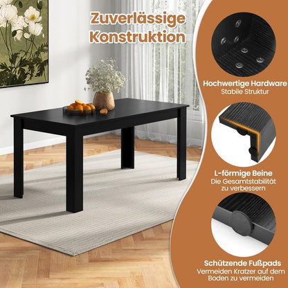 Holz Esstisch 160x80 cm – Modern & Stabil für 4 Personen