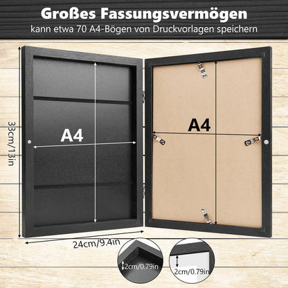 KROMAPOLIS Bilderrahmen für Kinderzeichnungen A4