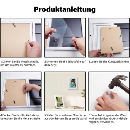 KROMAPOLIS Bilderrahmen für Kinderzeichnungen A4