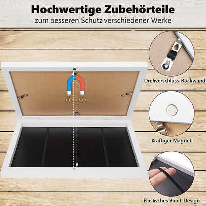 Kromapolis Spielzeug Rack für Kinderzimmer A4 Weiß 2er Set