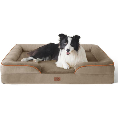 Orthopädisches Hundebett L 89x63cm Haselnussbraun