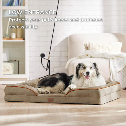 Orthopädisches Hundebett Haselnussbraun L 106x80 cm