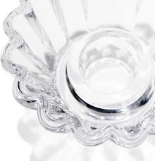 3er Set Klarer Glas Kerzenhalter Stabkerzenständer Hochzeit