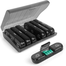 Pillendose 7 Tage Fächer Medikamentenbox Feuchtigkeitsbeständig