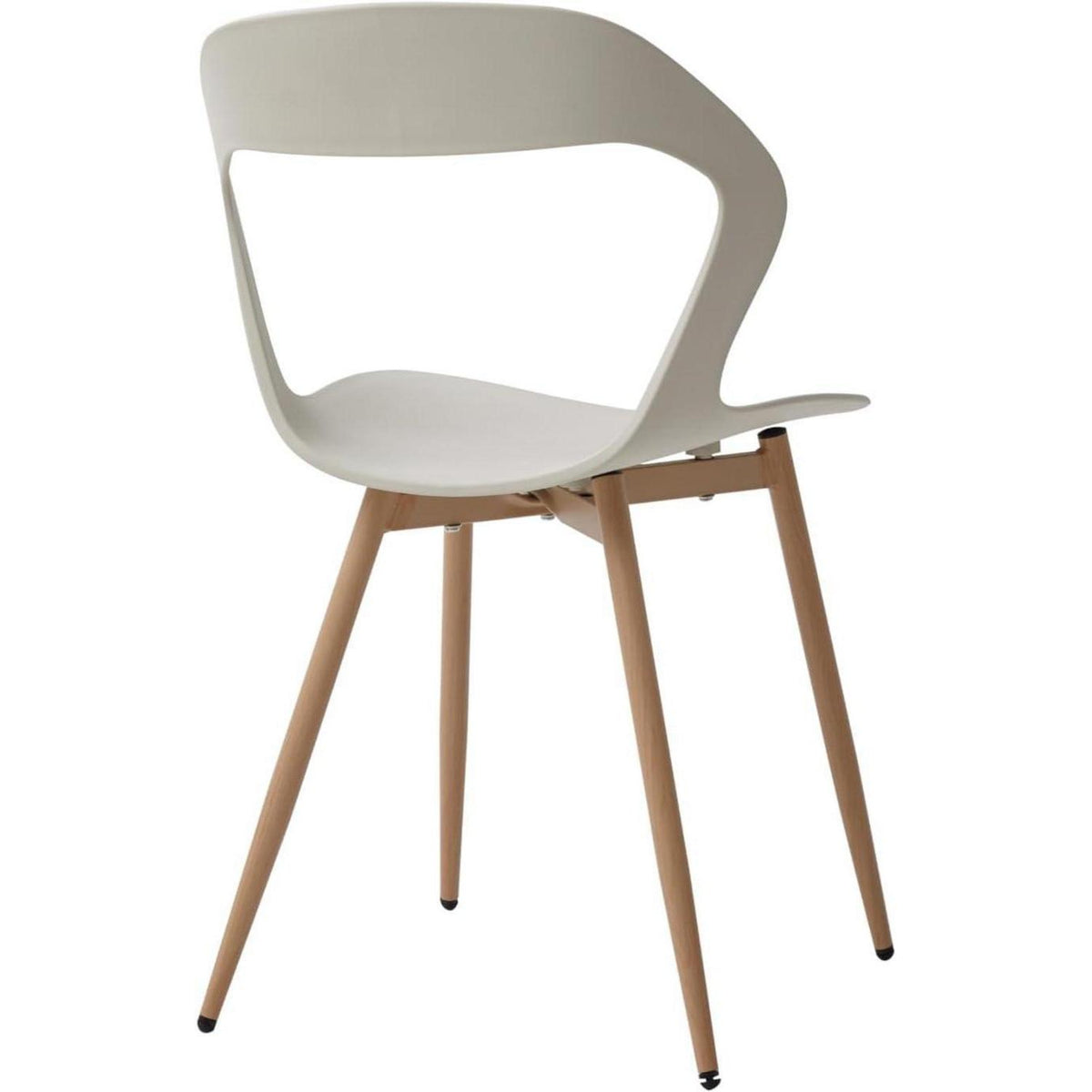 Moderner Esszimmerstuhl 8er-Set – Beige & Natürliche Farbe