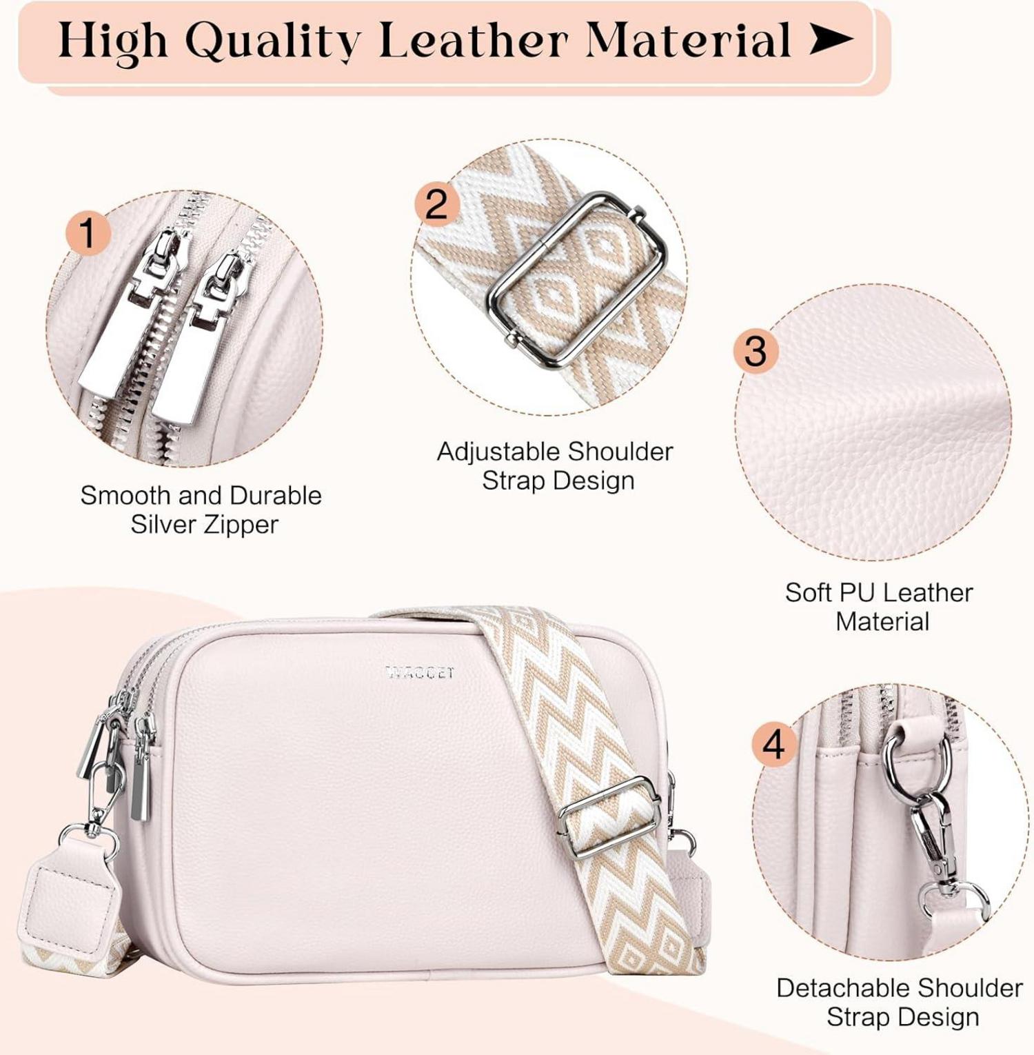Moderne Umhängetasche Damen PU Leder Crossbody mit