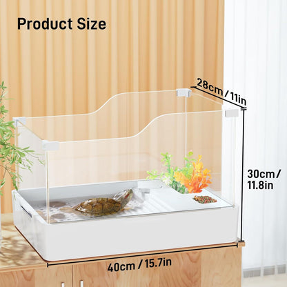 Aquarium für Wasserschildkröten 360° Panorama Acryltank