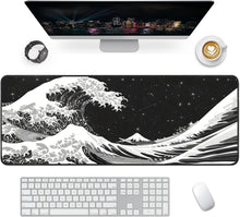 XXL Gaming Mauspad 800x300mm Rutschfeste Schreibtischunterlage Wave