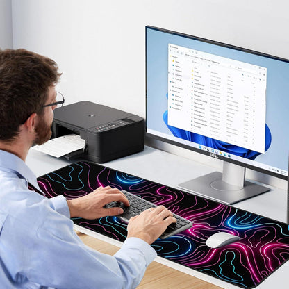 Gaming Mauspad XXL 900x400mm Rutschfester Gummibasis Desk Mat