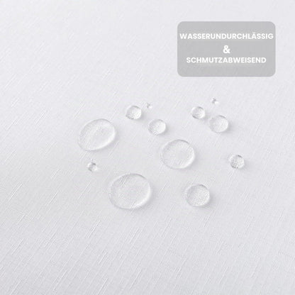 Rechteckige Tischdecke wasserdicht weiß 140x240 cm