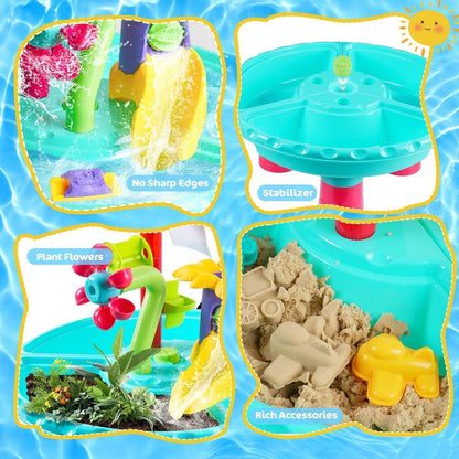 Wasserspieltisch Wasserspielzeug Kinder Wassertisch 31 stk