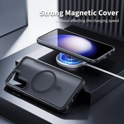Samsung Galaxy S21 FE 5G Hülle mit Magnet Anti-Fingerabdruck Case Schwarz